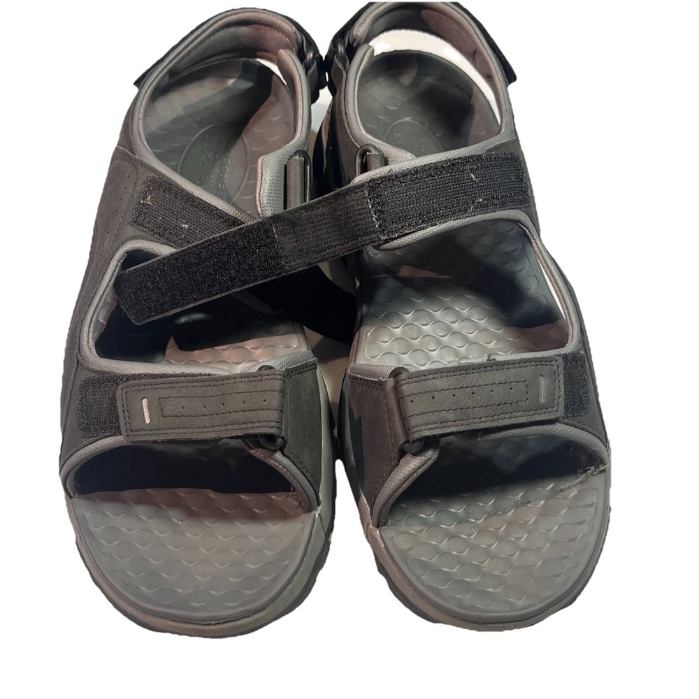 Skechers Men's‎ Relaxed Fit Luxe Foam Sandals Size 13 Euc